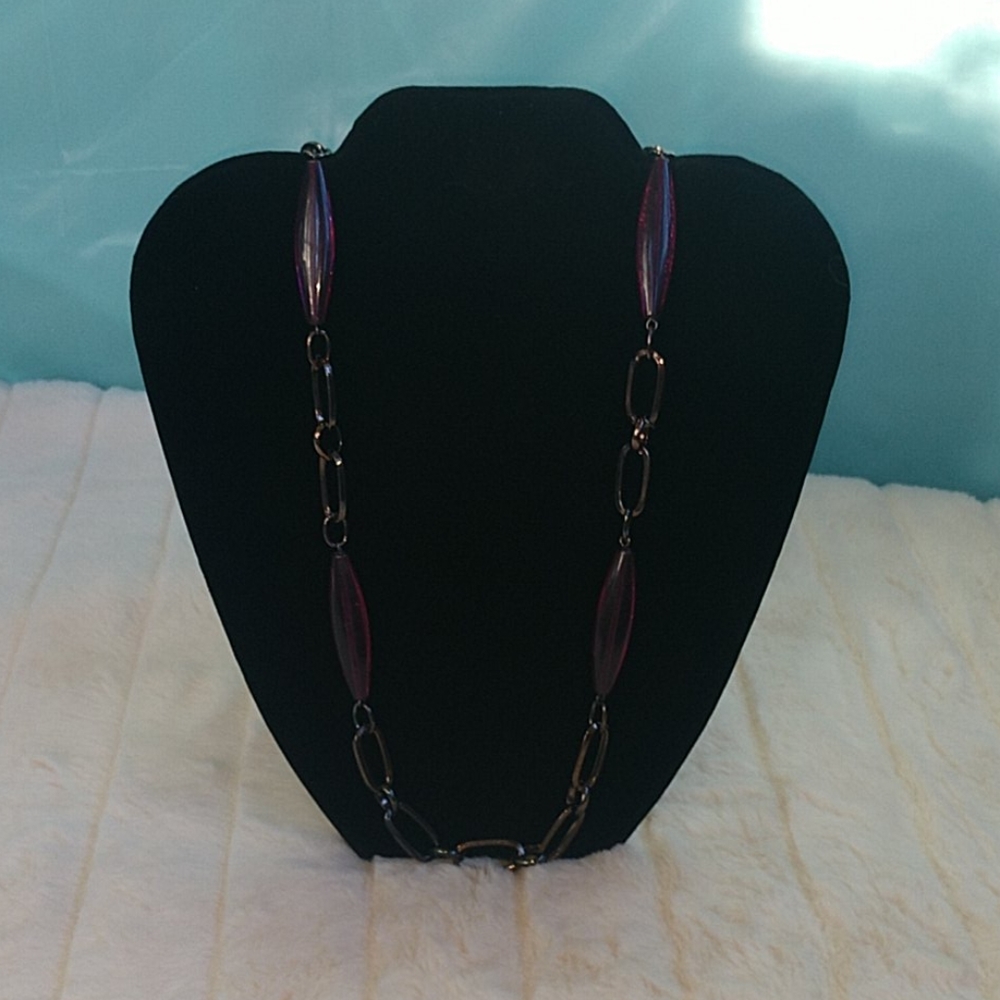 Beautiful beaded ring necklace